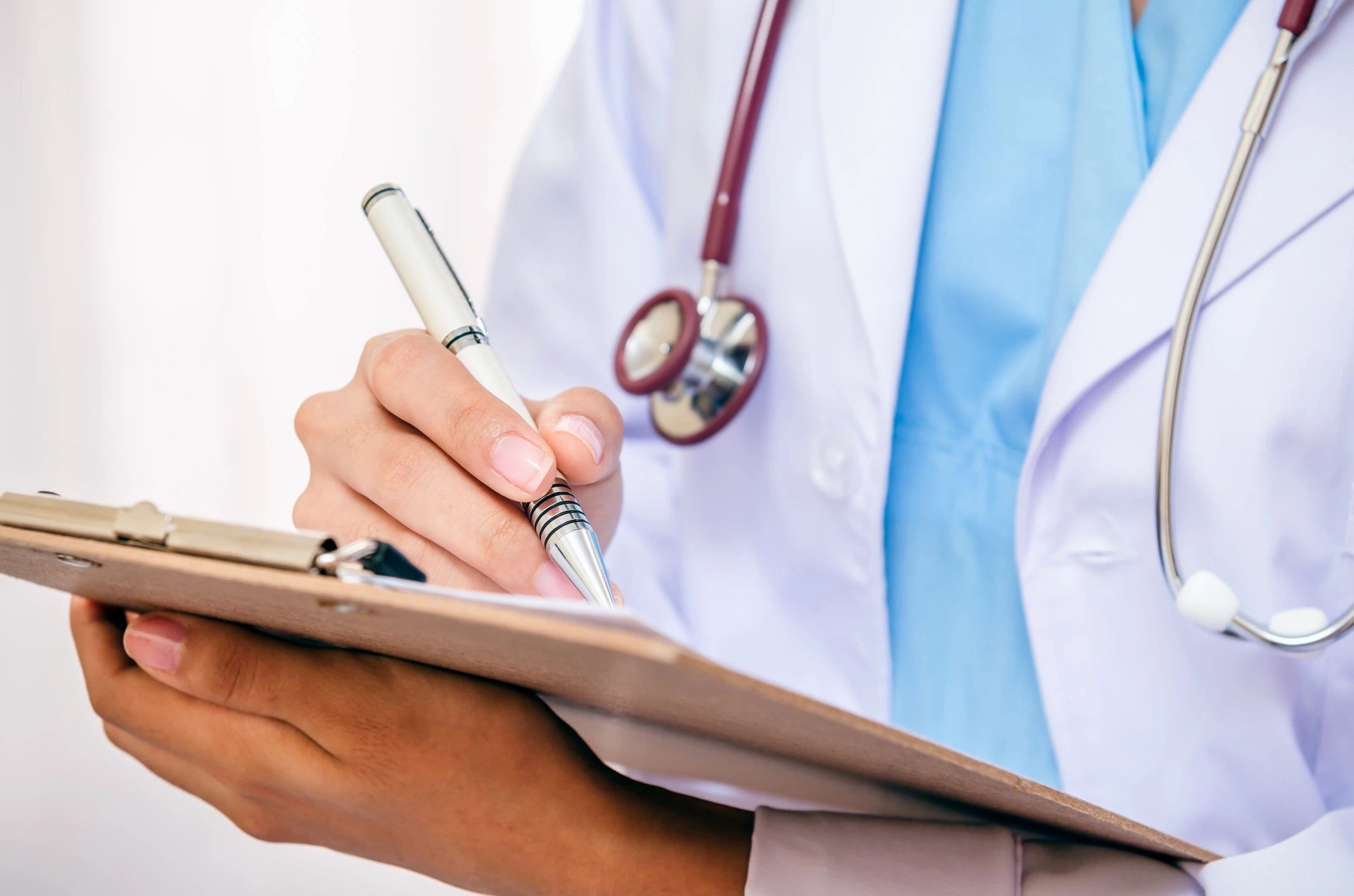 Healthcare professional administering an immunization